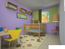 Детская кроватка дубовая