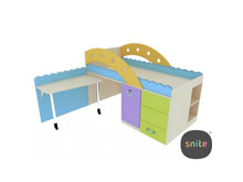 Кровать со встроенным столиком ГР-206 Городок