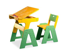 Парта с пеналом П-1+С-1