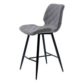 Diamond полубарный стул серый
