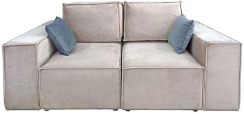 Диван Бугатти в ткани канон беж