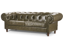 Диван Альтаир Кожзам Мадрас оливковый