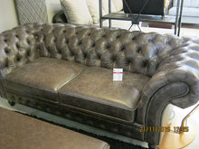 Диван "Чарльтон-3" Кожа Pista Chocolate