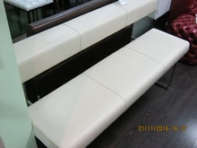 Диван "Спектр-3" Кожзам Futuro молочный