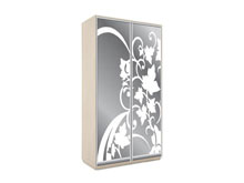 Двухдверный шкаф-купе О-146 240 с пескоструем