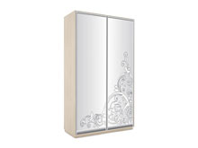 Двухдверный шкаф-купе О-156 240 с пескоструем