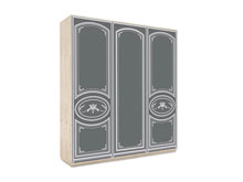 Трехдверный шкаф-купе В226 с пескоструем