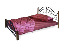 Кровать Диана на деревянных ножках 80х190