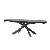 Gracio Matt Grey стол раскладной стеклянный 160-240 см