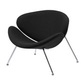 Foster кресло лаунж чёрное