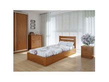 Кровать Эко 180х200 с ящиками ясень