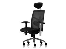 Кресло офисное Fulkrum black fabric, black mesh