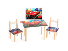 Набор детской мебели стол и 2 стула Тачки