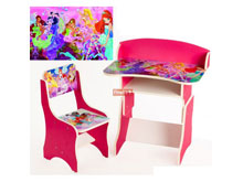 Парта растущая + стульчик Винкс
