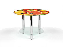 Квадратный журнальный стол с полкой Fruit 40х40