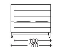 Диван "Фудзи-секция-2" DLS