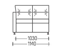Диван "Гамма-секция-2" DLS