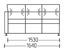 Диван "Гамма-секция-3" DLS