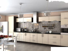 Кухня Гламур ваниль глянец (5,0 м)