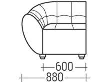 Диван "Глобус-Секция 1" DLS