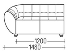 Диван Глобус-Секция 2 DLS