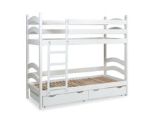 Двухъярусная кровать из бука 80х190