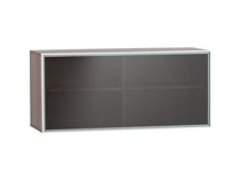 Навесная горизонтальная полка с дверками из стекла Inbox