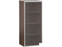 Навесная вертикальная полка с дверями из стекла Inbox