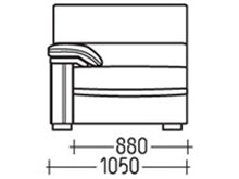 Диван Кисс-Секция 1 DLS