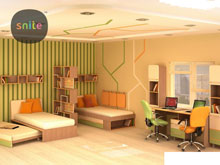 Комплект молодежной мебели Line: красочные линии на двоих