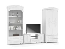 Комплект для гостиной Ассоль-3 белый