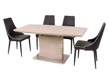 Комплект стол TM-50-1 + 4 стула M-03-1 коричневый