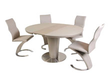 Комплект стол TM-518 + 4 стула S-208 кремовый