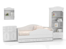 Спальный гарнитур Ассоль-1 белый