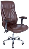 Кресло Аризона Хром М-1  Кожзам Коричневый