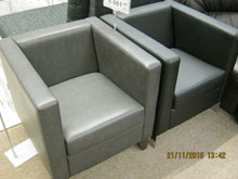 Кресло "Стоун" Кожзам Artemis черн./серый