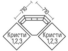 Диван "Кристи-угол 1" DLS