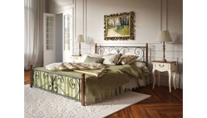 Кровать Крокус на деревянных ногах