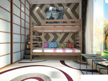 Кровать двухъярусная Трансформер 1 бук 80х190