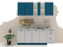 Кухня 2,0 Шарлотта белый/индиго