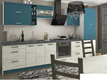 Кухня Шарлотта дуб крафт белый/индиго