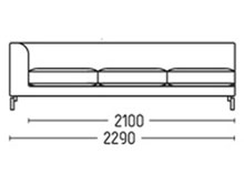 Диван "Линкор -Секция 3 лонг" DLS