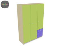 Шкаф гардеробный трехстворчатый ЛКМ-512