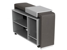 Подлокотник открытый со столом и накладкой "Лоренцо" Мебель-Стиль