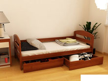 Кровать Винни из массива бука 70х140