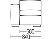 Диван Люкс-секция-1 DLS