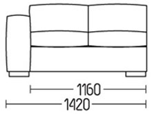 Диван "Люкс-секция-2" DLS