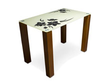 Стеклянный стол Магнолия