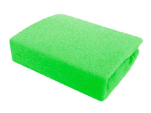 Зеленая махровая простынь Arya 200х220