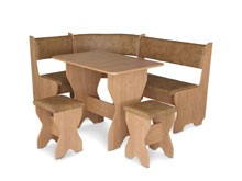 Кухонный уголок Мальта со столом и табуретами